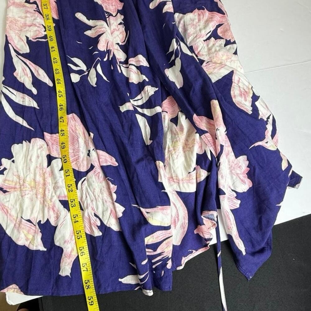 Lulus Azalea Regalia Navy Blue Floral Maxi Dress - Size S - Picture 9 of 12